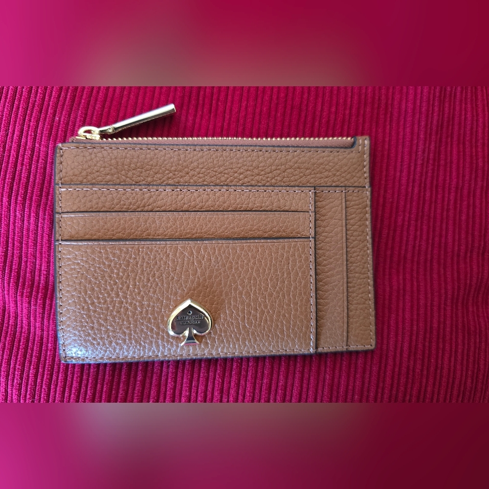 Kate Spade Brown Slim Card Holder